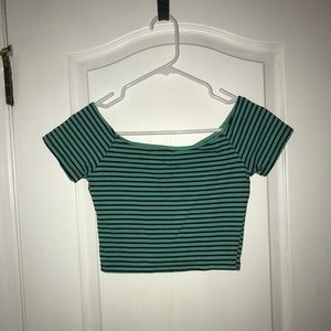 Striped crop top